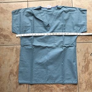 Blue scrub top